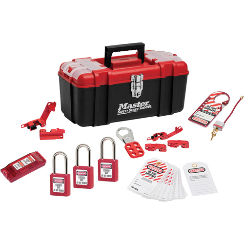 Standard Lockout Kit with Zenex Thermoplastic Locks, Electrical Kit, 14 Components R.M.G. Prévention
