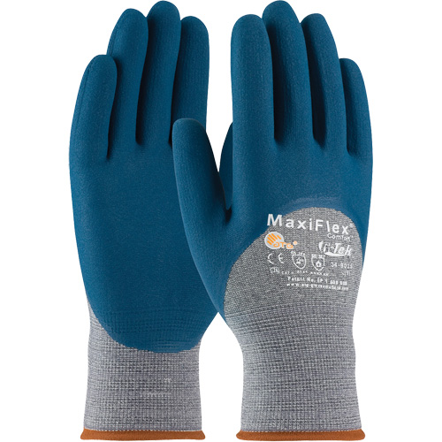 ATG MaxiFlex&reg; Comfort Seamless Knit Gloves, Large, Nitrile Coating, 15 Gauge, Nylon Shell R.M.G. Prévention
