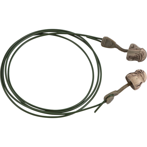 Glide&reg; Camo Foam No-Roll Twist-In Earplugs, Bulk - Box, Corded R.M.G. Prévention