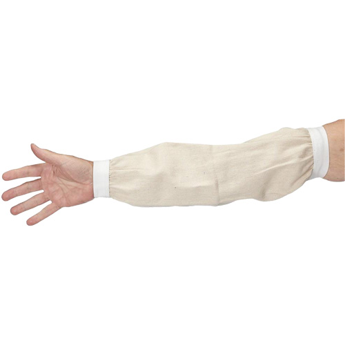Sleeves, 18", Cotton, White R.M.G. Prévention