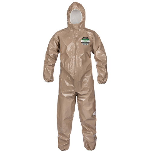 Coveralls, ChemMax 4 Plus, Large, Brown R.M.G. Prévention