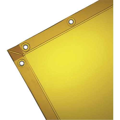 Welding Curtain, 72" x 72", High Transparency, Yellow R.M.G. Prévention