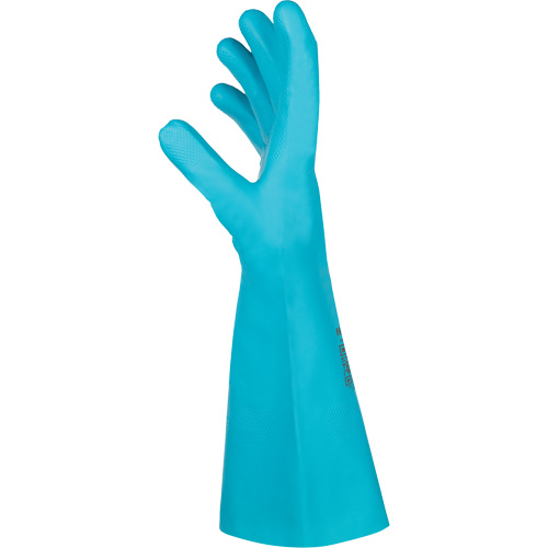 Flextril Chemical Gloves, Size 7, 12.5" L, Nitrile, Nylon Inner Lining R.M.G. Prévention