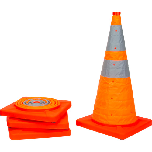 Collapsible Traffic Cone, 28" H, Orange R.M.G. Prévention