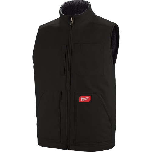Veste doubl&eacute;e en sherpa ultra-r&eacute;sistante, Hommes, Petit, Noir R.M.G. Prévention
