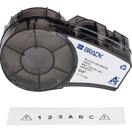Repositionable Multi-Purpose Labels with Ribbon, Black R.M.G. Prévention