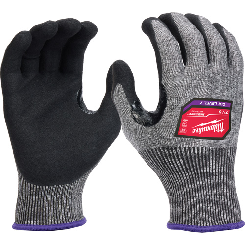 High-Dexterity Dipped Gloves, Size Small, 18 Gauge, Nitrile Coated, Nylon/Polyethylene/Tungsten Shell, ASTM ANSI Level A7/EN 388 Level 4 R.M.G. Prévention