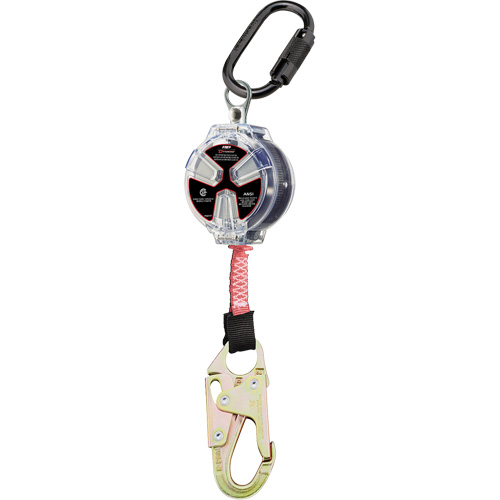 Dynamic Small Snap Hook Self-Retracting Lifeline, 6', Polyester, Swivel R.M.G. Prévention