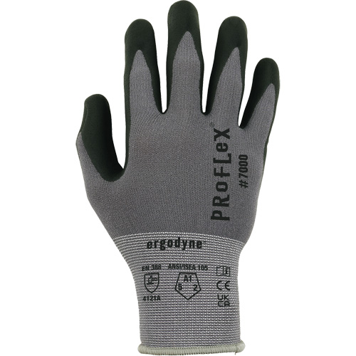 ProFlex 7000 Coated Gloves, Size Small, 15 Gauge, Foam Nitrile Coated, Nylon/Spandex Shell, ASTM ANSI Level A1/EN 388 Level 1/EN 388 Level A R.M.G. Prévention