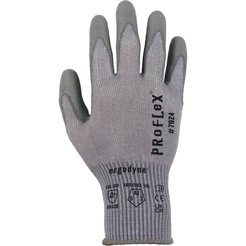 Gants r&eacute;sistant &agrave; la coupe Proflex 7024, Taille Petit, Calibre 13, Rev&ecirc;tement Polyur&eacute;thane, Enveloppe en Polyester/PEHP/Spandex, ASTM ANSI niveau A2/EN 388 niveau B R.M.G. Prévention