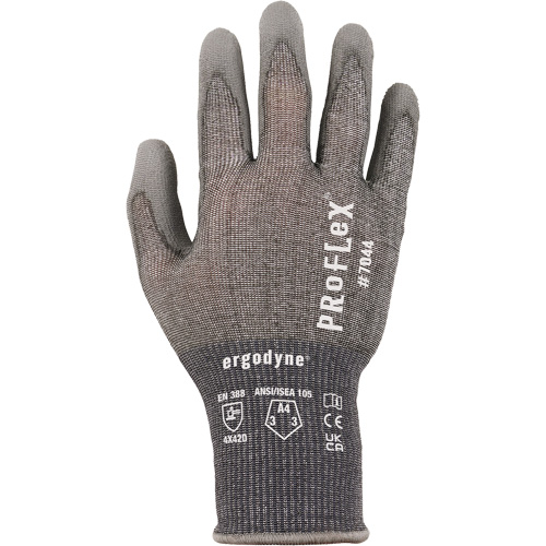 Gants r&eacute;sistant &agrave; la coupe Proflex 7025, Taille Petit, Calibre 18, Rev&ecirc;tement Polyur&eacute;thane, Enveloppe en Nylon/PEHP/Spandex, ASTM ANSI niveau A2/EN 388 niveau B R.M.G. Prévention