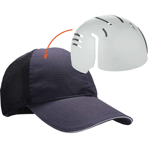 Casquette de baseball standard Skullerz 8946 avec encart, Bleu marin R.M.G. Prévention