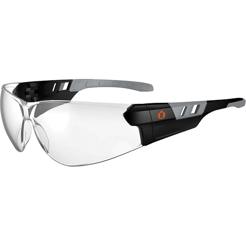 Lunettes de s&eacute;curit&eacute; sans monture Skullerz SAGA, Lentille Transparent, Antibu&eacute;e/Anti-&eacute;gratignures, ANSI Z87+/R&eacute;pond ou surpasse la norme CSA Z94.3 R.M.G. Prévention
