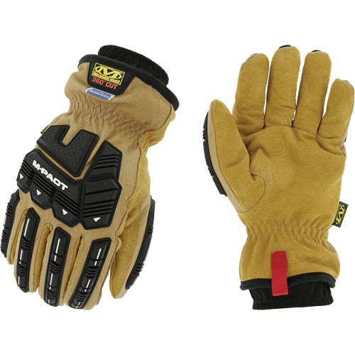 Coldwork Waterproof M-Pact&reg; Driver Gloves, 8, Grain Leather Palm, Elastic Cuff R.M.G. Prévention