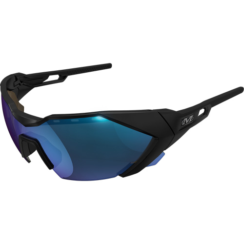 Type-E Safety Glasses, Blue Lens, Anti-Fog/Anti-Scratch, ANSI Z87+ R.M.G. Prévention