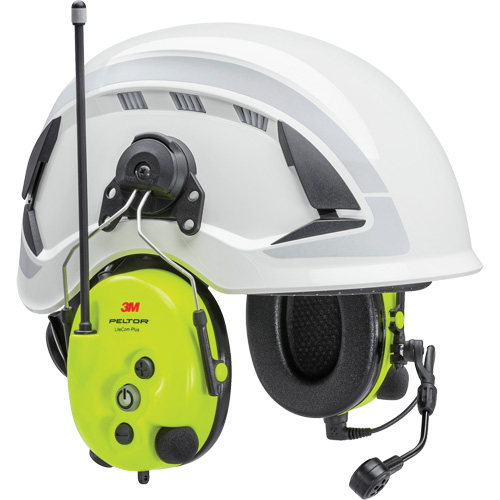 Casque d'&eacute;coute Peltor LiteCom Plus, Style Fixation pour casque R.M.G. Prévention