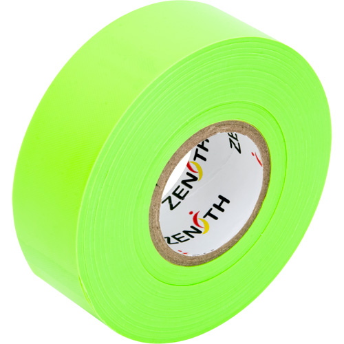 Flagging Tape, 1.1875" W x 164' L, Fluorescent Green R.M.G. Prévention