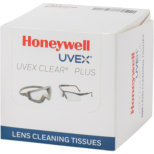 Serviette pour lentilles Uvex Clear Plus, 4,125" x 3,96" R.M.G. Prévention