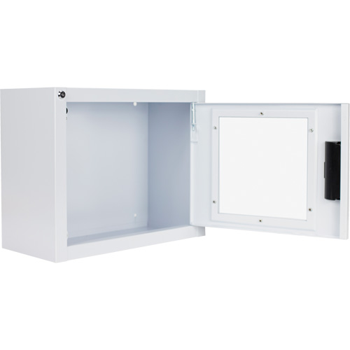 Armoire compacte standard pour DEA avec alarme, Philips/Defibtech/Heartsine Pour, Non m&eacute;dical R.M.G. Prévention