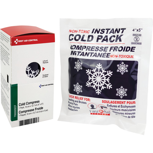 Recharge de compresses instantan&eacute;es SmartCompliance, Froid, Utilisation unique, 4" x 5" R.M.G. Prévention
