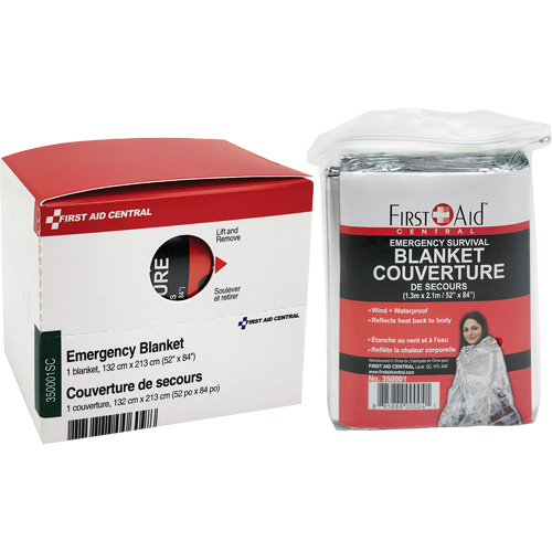 SmartCompliance&reg; Refill Emergency Blanket, Mylar R.M.G. Prévention