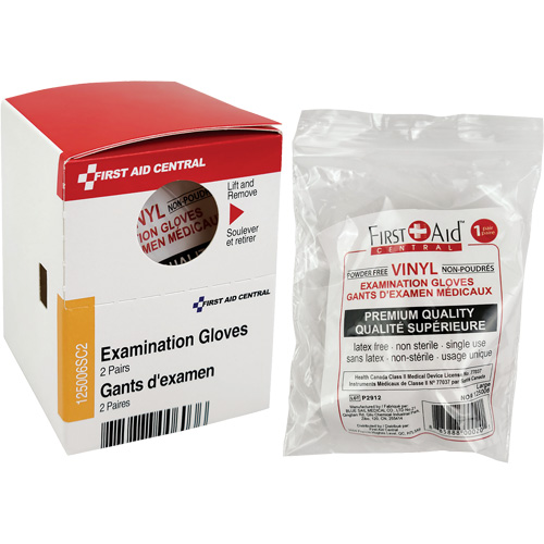 Recharge de gants d'examen SmartCompliance, Vinyle, Sans poudre, Transparent, Classe 2 R.M.G. Prévention