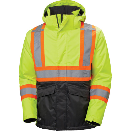 Veste d'hiver Alta, Polyester, Noir/Jaune lime haute visibilit&eacute;, Petit R.M.G. Prévention