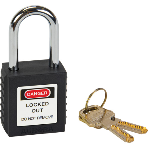 Lock for Lockouts, Safety Padlock, Keyed Different, Thermoplastic, 1-1/2" Width R.M.G. Prévention