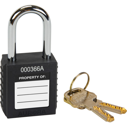 Lock for Lockouts, Safety Padlock, Keyed Different, Thermoplastic, 1-1/2" Width R.M.G. Prévention