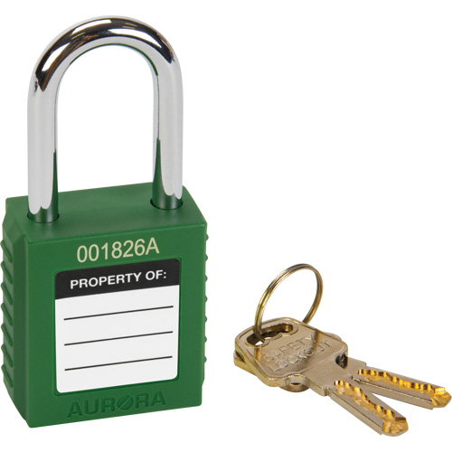 Lock for Lockouts, Safety Padlock, Keyed Different, Thermoplastic, 1-1/2" Width R.M.G. Prévention