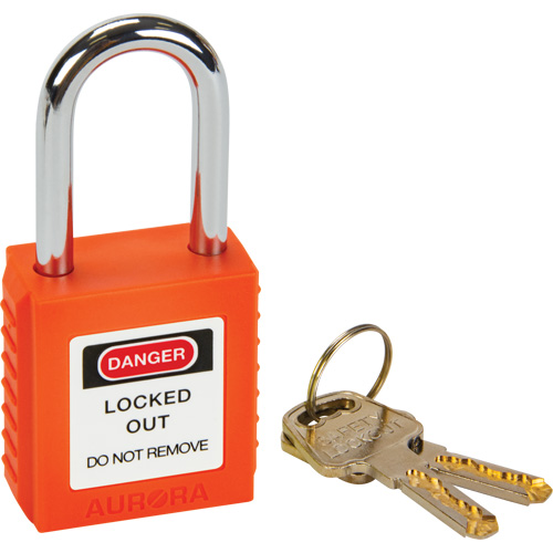 Lock for Lockouts, Safety Padlock, Keyed Different, Thermoplastic, 1-1/2" Width R.M.G. Prévention