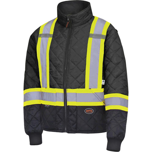 5017 Manteau matelass&eacute; pour cong&eacute;lateur, Polyester, Noir, T-petit R.M.G. Prévention