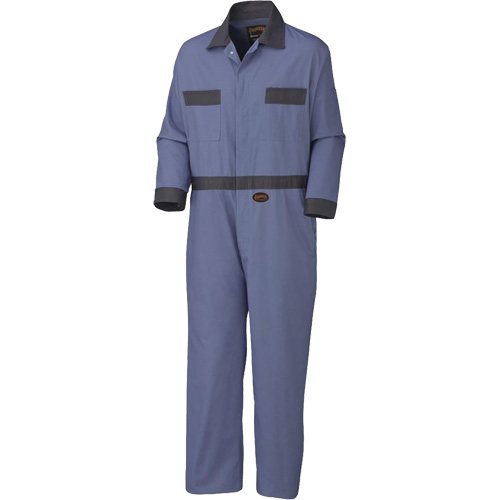5133 Coveralls with Concealed Brass Buttons, Men's, Navy Blue, Size 36 R.M.G. Prévention
