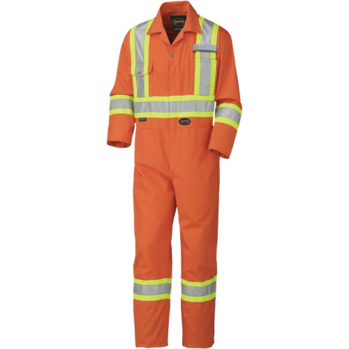 5513 Industrial Wash Coveralls, 36, High Visibility Orange R.M.G. Prévention
