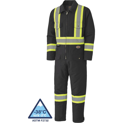 5539BKA Quilted Duck Coveralls, Small, Black R.M.G. Prévention