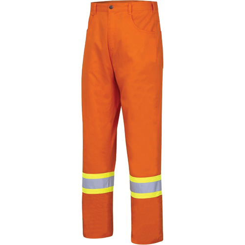 4461 Pantalon de s&eacute;curit&eacute; ultrafrais, Coton, 32, Orange haute visibilit&eacute; R.M.G. Prévention