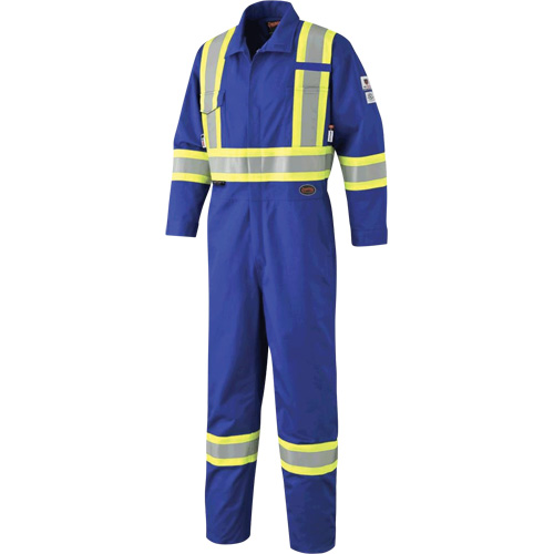 7704 Combinaison &agrave; haute visibilit&eacute; FR-Tech, Taille 42, Bleu royal, 10 cal/cm²/9,7 cal/cm² R.M.G. Prévention