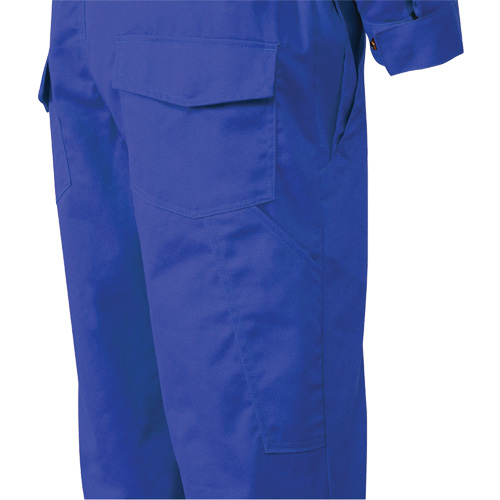 7706T Combinaison ignifuge FR-Tech avec fermetures &agrave; glissi&egrave;re aux jambes, Taille 40 (grand taille), Bleu royal, 9,7 cal/cm² R.M.G. Prévention