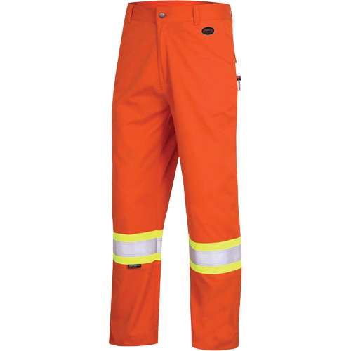 7763 FR-Tech&reg; 88/12 Arc Rated High-Visibility Safety Pants, 34, x 34, High Visibility Orange, 9.7 cal/cm² R.M.G. Prévention