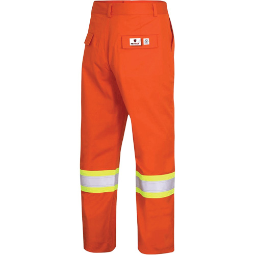 7763 FR-Tech&reg; 88/12 Arc Rated High-Visibility Safety Pants, 34, x 34, High Visibility Orange, 9.7 cal/cm² R.M.G. Prévention