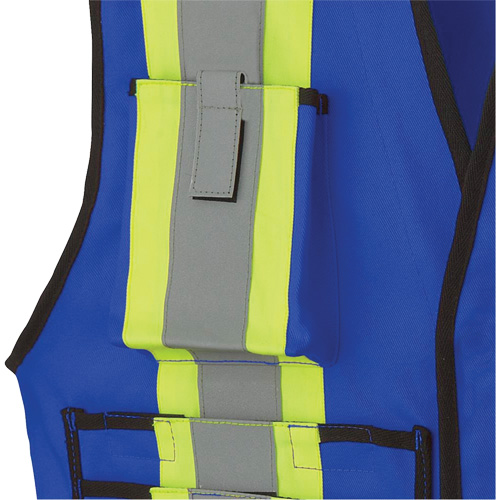 7733 FR-Tech&reg; Flame-Resistant Arc Surveyor's Vest, Small, Royal Blue, 9.7 cal/cm² R.M.G. Prévention