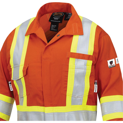 7702W FR-Tech&reg; Women's FR/Arc-Rated Coveralls, Size X-Small, High Visibility Orange, 10 cal/cm² R.M.G. Prévention