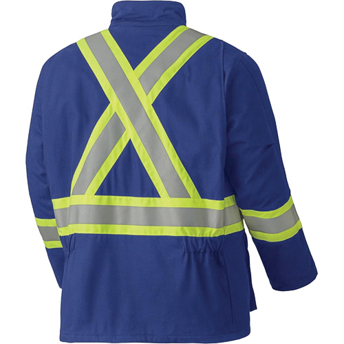 5523 Flame-Resistant Safety Parka, Small, Royal Blue, 58 cal/cm² R.M.G. Prévention