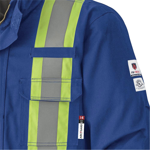 5523 Flame-Resistant Safety Parka, Small, Royal Blue, 58 cal/cm² R.M.G. Prévention