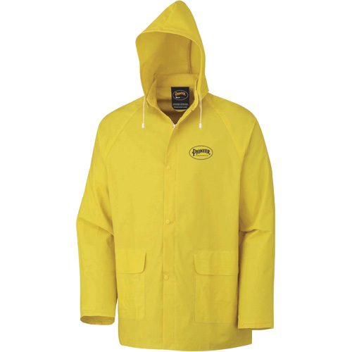 577J Rain Jacket, Polyester/PVC, Small, Yellow R.M.G. Prévention