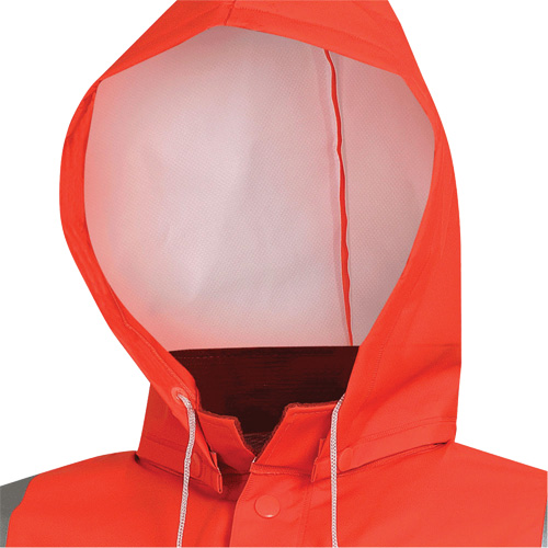 576J Veste de pluie ignifuge haute visibilit&eacute;, Petit, Orange haute visibilit&eacute; R.M.G. Prévention