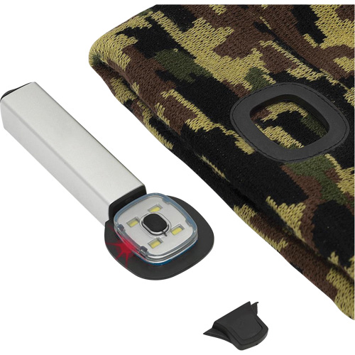 5677 Knit Toque with LED Headlight, Fleece Lining, One Size, Camo R.M.G. Prévention
