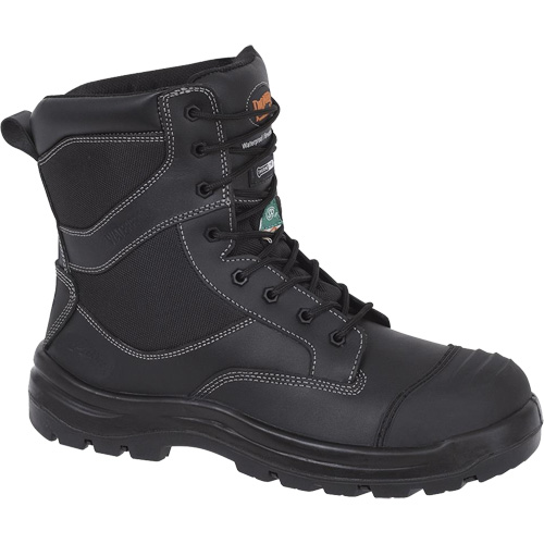 1050 Black Composite Safety Work Boots, Leather, Size 14, Impermeable R.M.G. Prévention