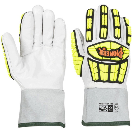 5385 Cut & Impact-Resistant Gloves, Size Small, 13 Gauge, Goatskin Shell, ASTM ANSI Level A5 R.M.G. Prévention