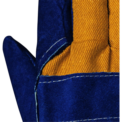 630 Blue Insulated Fitter's Gloves, One Size, Split Cowhide Palm, Boa Inner Lining R.M.G. Prévention
